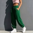 thumbnail image 3 of cocolona Womens Solid Color Casual Sweatpants Elastic Waist Drawstring Curved Workout Running Jogger Pants with Pockets, 3 of 5