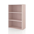 thumbnail image 4 of Join Stackable 3-Tier Wood Light Pink Playroom Bookcase, 4 of 6