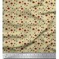 thumbnail image 1 of Soimoi Beige Moss Georgette Fabric Flower Artistic Fabric Prints By Yard 42 Inch Wide, 1 of 3