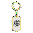 thumbnail image 4 of Hope Love Christian Stainless Steel or 18k Gold Premium Swivel Dog Tag Keychain, 4 of 16
