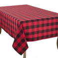 thumbnail image 2 of Saro Lifestyle Cotton Blend Buffalo Plaid Tablecloth, 2 of 5
