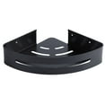 thumbnail image 6 of Wall Hanging Space Aluminum Double Layer Storage Rack Corner Shelf for Home Bathroom Black, 6 of 8