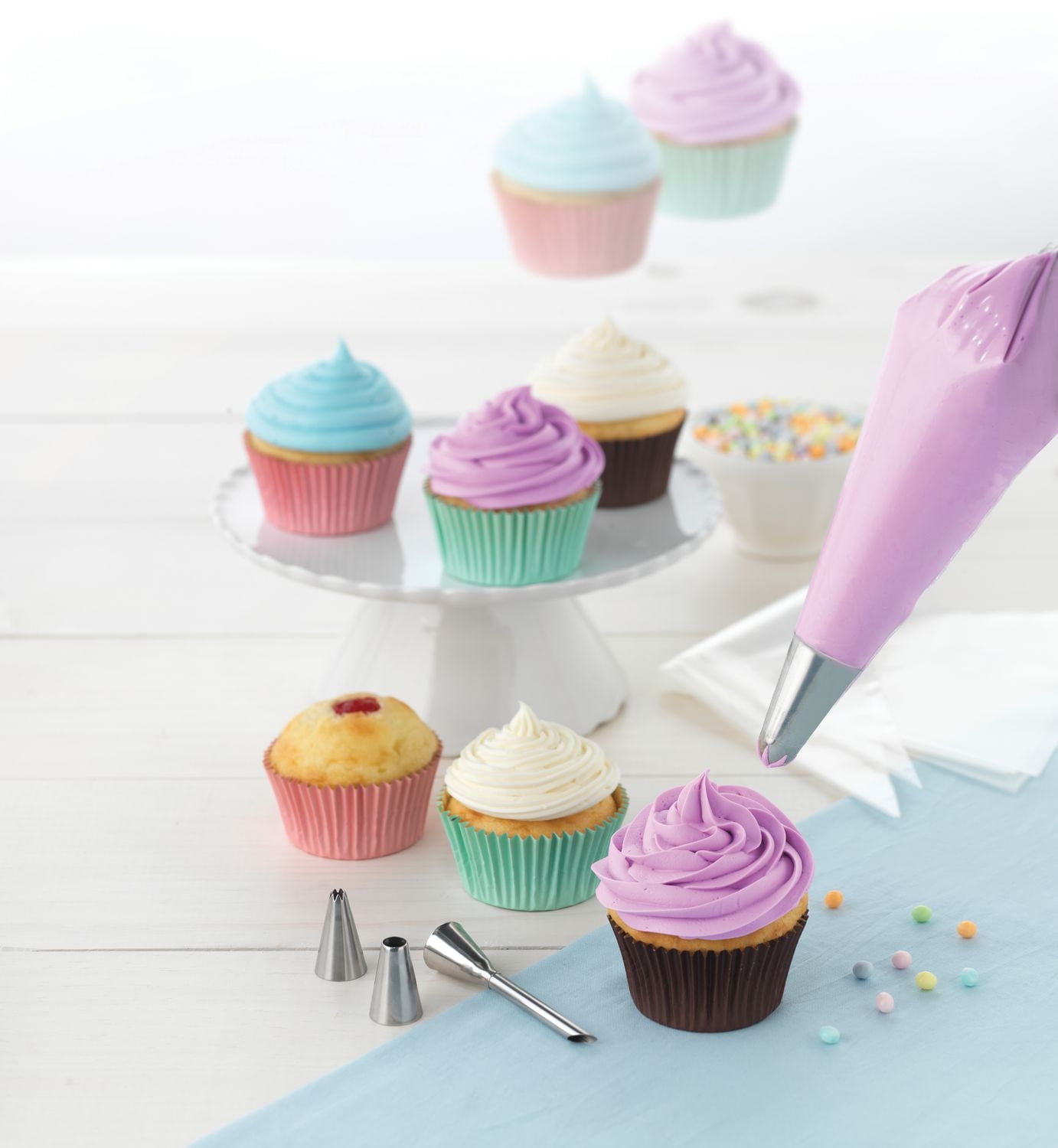 GoodCook Everyday 12 Piece Cupcake Filling and Decorating Piping Bag Kit