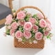 thumbnail image 4 of Ramo de rosas artificiales para mujer, decoración del hogar, ramo de boda, rosa pegada a la pared., 4 of 6