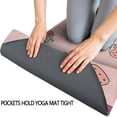 thumbnail image 3 of Red Strawberry Plants Pink Pattern Hot Yoga Mat Towel Non Slip for Hot Yoga - Quick-Drying Yoga Mat Cover with 4 Corner Pockets with Travel Bag - Hot Yoga Towel Non Slip 70"x26", 3 of 6