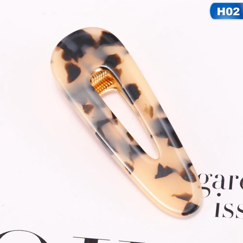New Fashion Women's Hair Slide Clips Snap Barrette Hairpin Pins Hair Accessories 