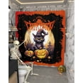 thumbnail image 5 of Halloween Horror Shower Curtain Set ，Waterproof Fabric Shower Curtains Pumpkin Black Cat Bat Shower Curtains for Bathroom,Bathroom Decor 36"x72", 5 of 6
