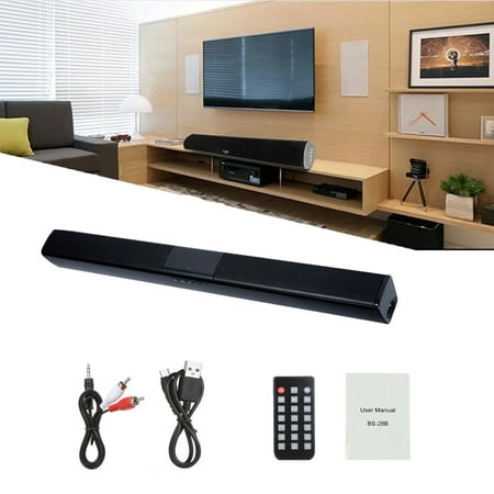 MYJTOPUS 21.6 Inch Surround Sound Bar, Heavy Subwoofer Bluetooth Speaker for TV Sound Bar, TV Speakers，Black
