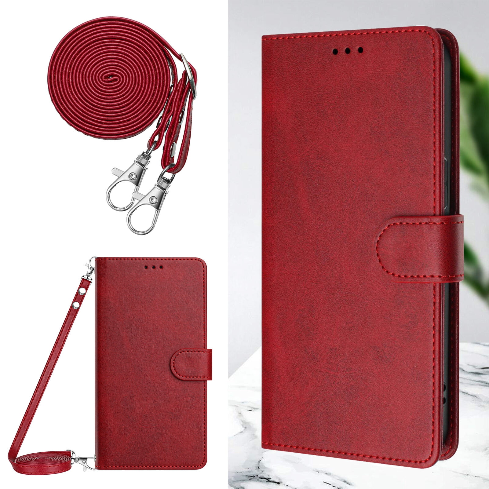 Samsung Galaxy A71 5G Case ,RFID Blocking Cover Crossbody Lanyard Flip Leather Wallet Case for Samsung Galaxy A71 5G