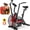 Red, variant on Winfita Air Bike with Dual-Action Handlebars and Adjustable Resistance