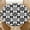 Black White Quatrefoil, variant on YESAD Elastic Tablecloth For Round Tables, Waterproof Tablecover For Up To 36in Round Table, Dining Tablecover For Indoor And Outdoor, Holiday, Halloween Pumpkin Ghost
