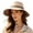 White, variant on Women's Bucket Hat Packable Wide Brim Floppy Sunhat with Detachable Chin Strap for Beach Travel Garden Black One Size