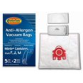 thumbnail image 1 of EnviroCare Bolsas de repuesto para aspiradora de alérgenos hechas para adaptarse a los botes Miele AirClean 3D estilo F J M, paquete de 5 con 2 filtros, 1 of 1