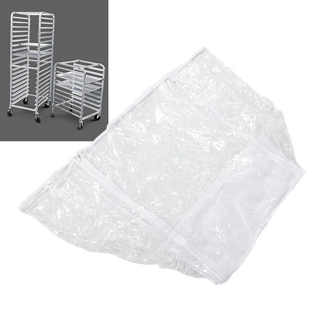 Bread Rack Cover, Transparent Foldable PVC Bun Pan Rack Cover Keep Food Freshness Bakery Rack Cover for Home Kitchen Restaurant