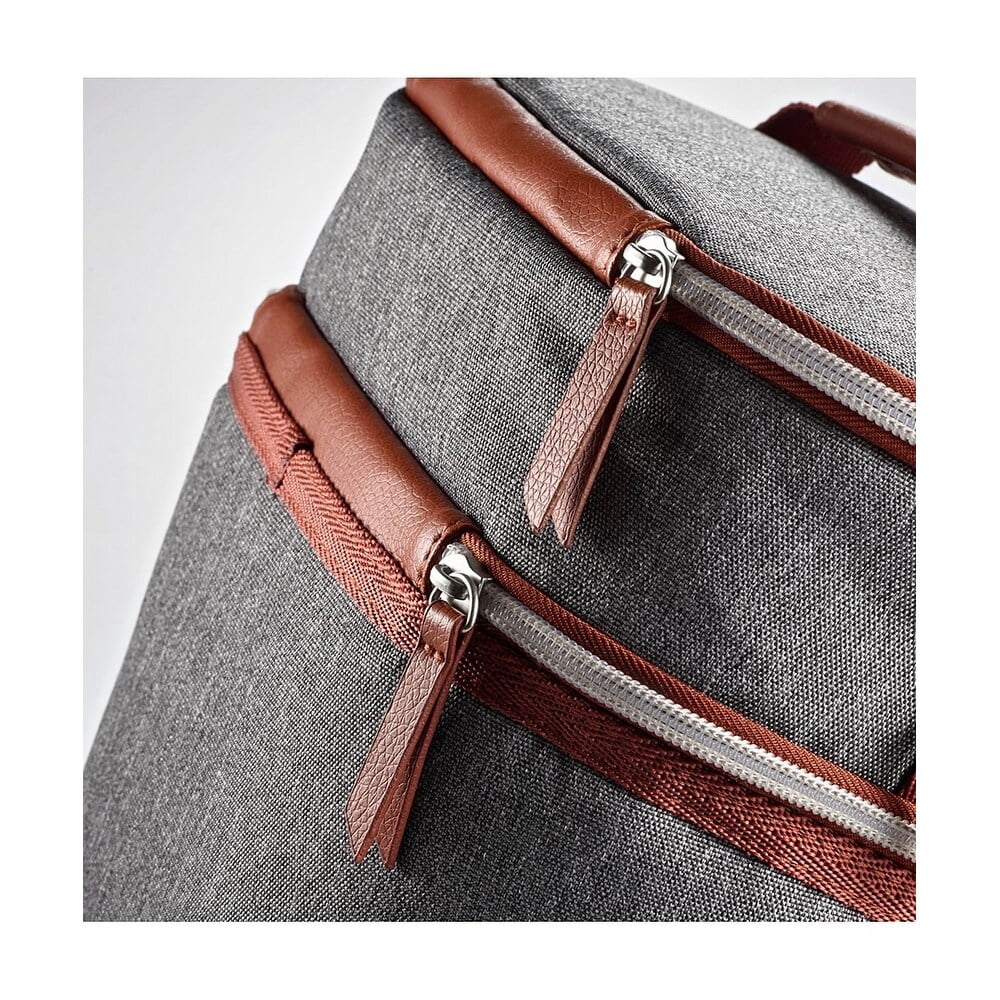 Fit + Fresh Wickenden Insulated Leather Reusable Lunch Bag