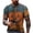 Turquoise, variant on Men's Halloween Skull Patchwork Graphic T-Shirt Crew Neck Short Sleeve Casual Streetwear Top