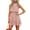 Pink, variant on Sleeveless Women Sun Flowy Chiffon Spaghetti Halter Ruffle Dress