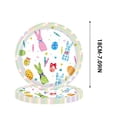 thumbnail image 3 of Easter Plates Cups and Napkins, Oval Easter Paper Plates Cups and Napkins 20pcs Oval Bunny Plate and Napkin for easter Party Supplies, 3 of 5