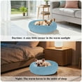 thumbnail image 4 of Iauyy Pet Couch Donut Cat Bed for Indoor Cats/Small Dogs Washable & Machine with Non-slip Bottom Calming Cat Furniture, A-blue Background (M), 4 of 8