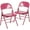 Shockingly Fuchsia, variant on Flash Furniture 2 Pack HERCULES COLORBURST Series Shockingly Fuchsia Triple Braced & Double Hinged Metal Folding Chair