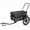 Black#1, variant on Hand Truck 2-in-1 Bike Cargo Trailer Pushcart, Bicycle Trailer with Removable Box and Waterproof Cover, Black, Pushcart Stroller with Tow Hitch and Removable Handlebar, black,Appliance Dolly