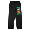 thumbnail image 6 of St. Patrick's Day Irish Love Men's Black Sleep Pajama Pants, 6 of 7
