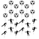 thumbnail image 2 of 24pcs Soccer Cupcake Toppers Soccer Ball Cupcake Toppers Cake Decoration, 2 of 2