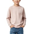 thumbnail image 2 of ZBSOKO Long Sleeve Shirt for Boys Mock Neck T-Shirt Solid Color Lightweight Tops Base Layer Fall Winter Daily Casual Wear 4-16 Years, 2 of 9