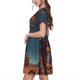 thumbnail image 2 of Disketp Cowboy Boots Under Starry Sky para Vestido de Manga Corta para Mujeres, Vestidos de Verano para Mujeres, Casual y Holgado para la Playa, 2 of 6