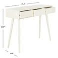 thumbnail image 6 of Safavieh Albus 3 Drawer Modern Solid Console Table, White, 6 of 11