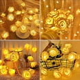 thumbnail image 4 of Guirnalda de luces LED con forma de rosa, alimentada por USB y con batería, de 10 a 80 LED, para San Valentín, bodas, habitaciones, jardines, decoración navideña, 4 of 5