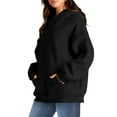 thumbnail image 4 of Shine Up Hoodies for Women Fleece Hooded Sweatshirts Oversized Pullover Long Sleeve Ladies Tops with Pocket, 4 of 9