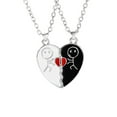 thumbnail image 2 of YYKihy Couple Necklace For Him Her Friend Matching Love Heart Pendants, 2 of 7