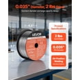 thumbnail image 2 of VEVOR Flux Core MIG Welding Wire, E71T-GS 0.035-inch 2 LBS, Gasless Mild Steel Welding Wire with Low Spatter for All Position Arc Welding, Self-Shielded for Outdoor Use (Pack of 3 Rolls), 2 of 9