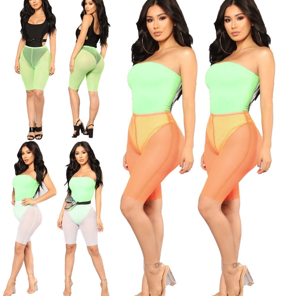 Throug Mesh Fishnet Swimsuit Cover up 