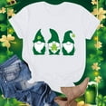 thumbnail image 1 of Fankiway Mode Femme Saint-Patrick Imprimé Col Rond Manches Courtes T-Shirt Décontracté Haut Manches Courtes Hauts Femmes Liquidation Chemises Femmes Manches Courtes, 1 of 4