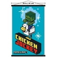 thumbnail image 3 of Minecraft - Chicken Jockey Wall Poster with Magnetic Frame, 22.375" x 34", 3 of 5