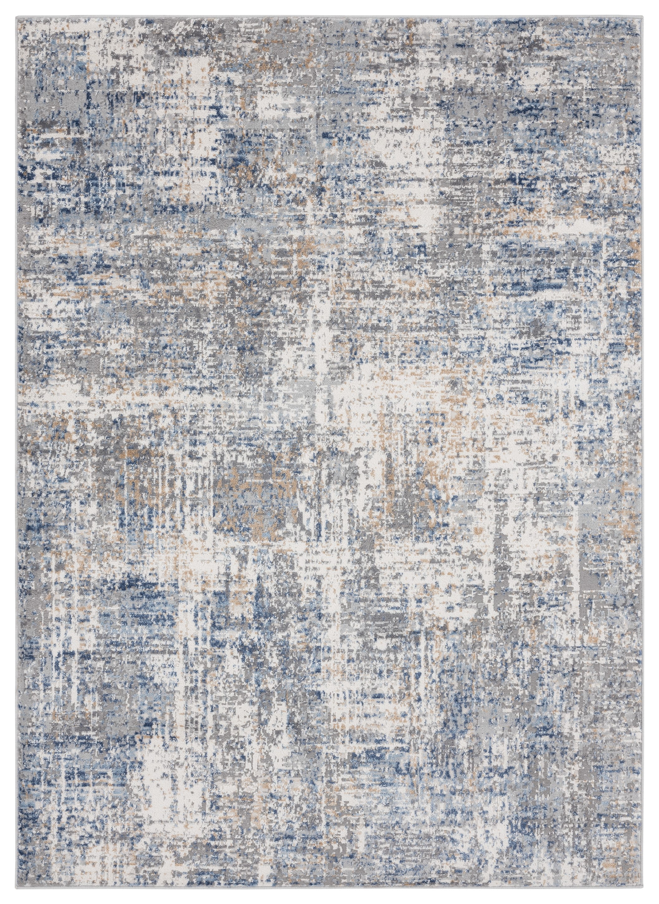 United Weavers Dawson Boulevard Modern Abstract Runner Rug, Blue, 2'7" x 7'4"