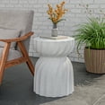 thumbnail image 4 of MOALCOFER Concrete Outdoor Side Table,Small Round Accent Table for Patio,Garden, 4 of 7