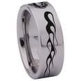 thumbnail image 3 of Flaming Skull Tungsten Carbide Ring, 3 of 9