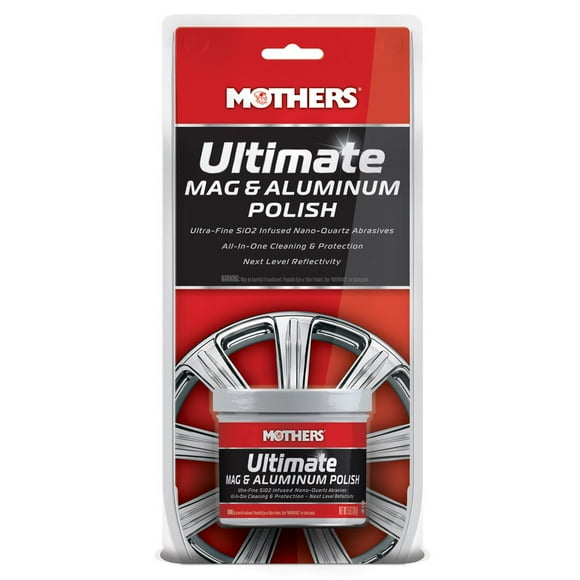 Mothers Metal Polish 05120 For Cleaning/Polishing Mag And Aluminum/Billet/Chrome/Stainless Steel/Nickel/Brass/Silver/Copper; 5 Ounce; Paste