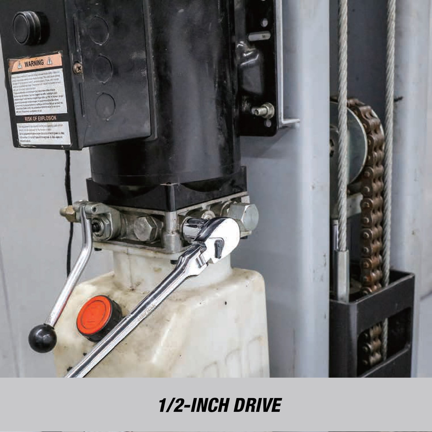 Hyper Tough 1/2-inch Drive 18-inch Flex-Head Ratchet