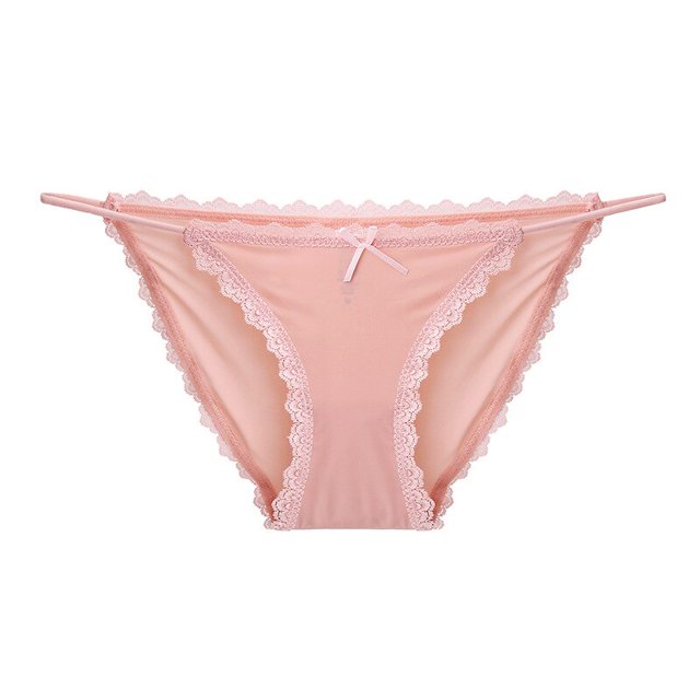 TrowBridge-bragas de encaje para mujer, ropa interior Sexy de satén ahuecada, lencería acogedora, bragas con lazo bonito, ropa interior Deportiva Femenina
