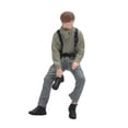 thumbnail image 2 of Modelo de fotógrafo masculino a escala 1:64, figura de fotógrafo sentado, escena de diorama, figura de resina, para micro paisaje de maquetas de ferro, 2 of 9