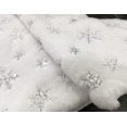 thumbnail image 4 of Falda Chichic para árbol de Navidad, piel sintética blanca, 122 cm, con lentejuelas, 4 of 5