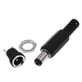 thumbnail image 5 of 15 Sets DC Power Connectors 5.5mm Plugs Male and Female Jack Sockets Screw Nuts Panel Mount Adapters, 5 of 5