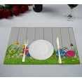 thumbnail image 1 of YUSDECOR Beautiful Easter Eggs Kitchen Dining Table Mats Placemats Size 12x18 Inches, Set of 2 Pieces, 1 of 2