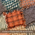 thumbnail image 4 of JCS Walnut Brown Plaid Homespun Cotton Fabric Sold by the Yard, 4 of 4