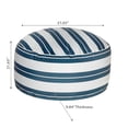 thumbnail image 2 of Boston Extérieur Cabana Stripe Gonflable Pouf Marine Bleu 22 X 22, 2 of 3