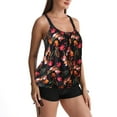 thumbnail image 4 of Trajes de baño tankini para mujer Traje de baño de dos piezas para mujer Top de baño para mujer con pantalones cortos Traje de baño suelto Traje de baño de dos piezas para mujer, 4 of 5